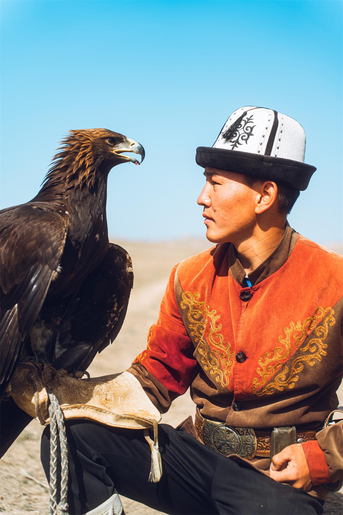 Aigle photographié en vol
