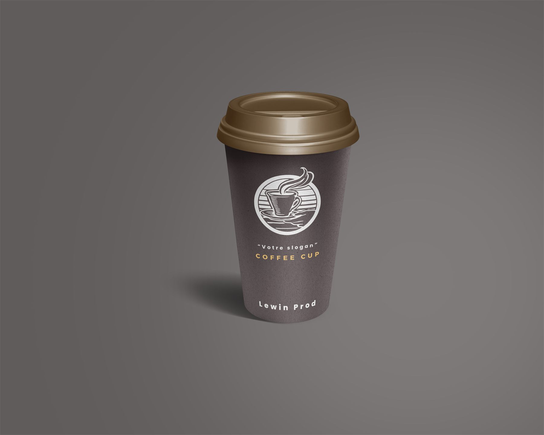 Mise en scène photographique de produits autour d'un café